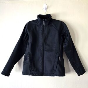 COLUMBIA Black Jacket All Season Coat Lightweight & Warm Minimalist Size Medium